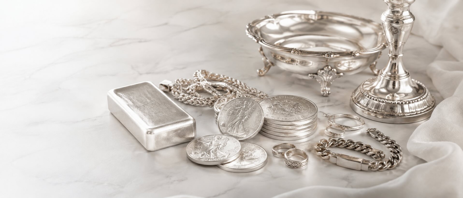 Silberankauf in Österreich – Silber, Silberschmuck und Silbermünzen verkaufen